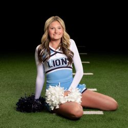 LPS cheerleader Alexa in uniform