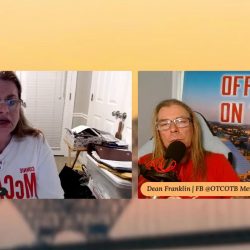 Screenshot of Connie and Dale speaking to each other on the podcast.