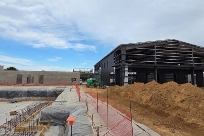 The YMCA under construction